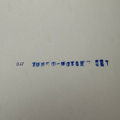 Porsche 917 Turbo Racing Engine Motor Photo Photograph Print Race Car