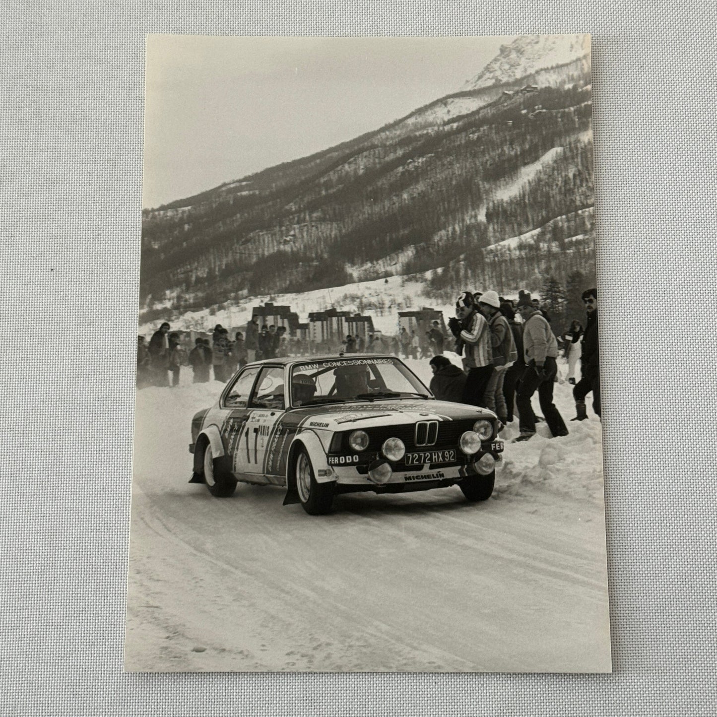 1980 Rallye Monte Carlo Press Photo Photograph DPPI BMW 320i Car