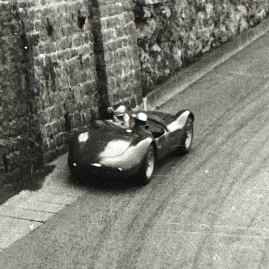 Vintage Racing Car Photo Photograph Print Unidentified Cars