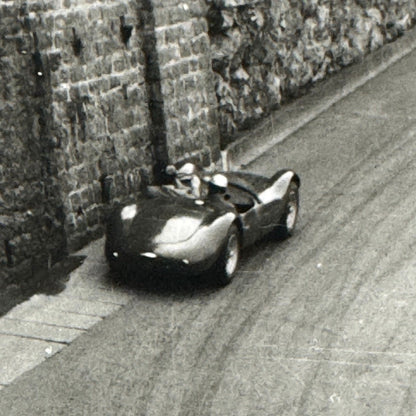 Vintage Racing Car Photo Photograph Print Unidentified Cars