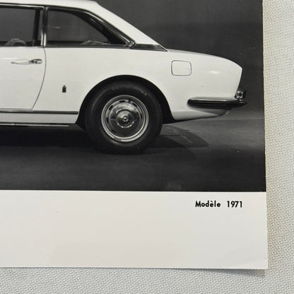 1971 Peugeot 504 Coupe Factory Press Photo Photograph Vintage