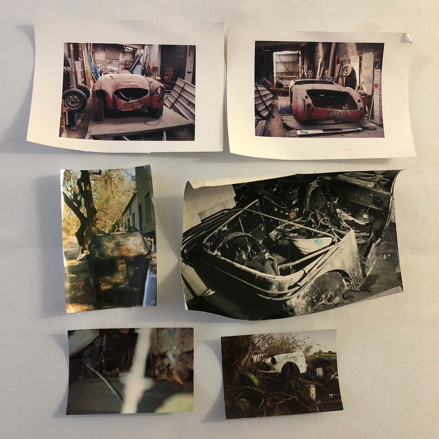 Vintage Austin Car Photo Barn Find Junkyard Parts Lot of 44 Photographs