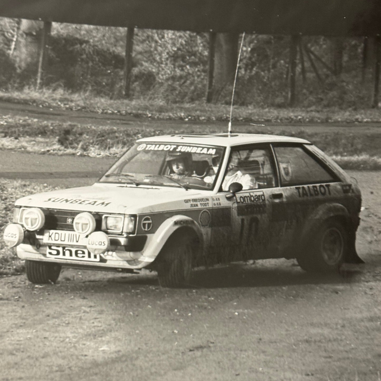 1980 RAC Rally Rallye Car Racing Photo Photograph Talbot Sunbeam Vintage Car