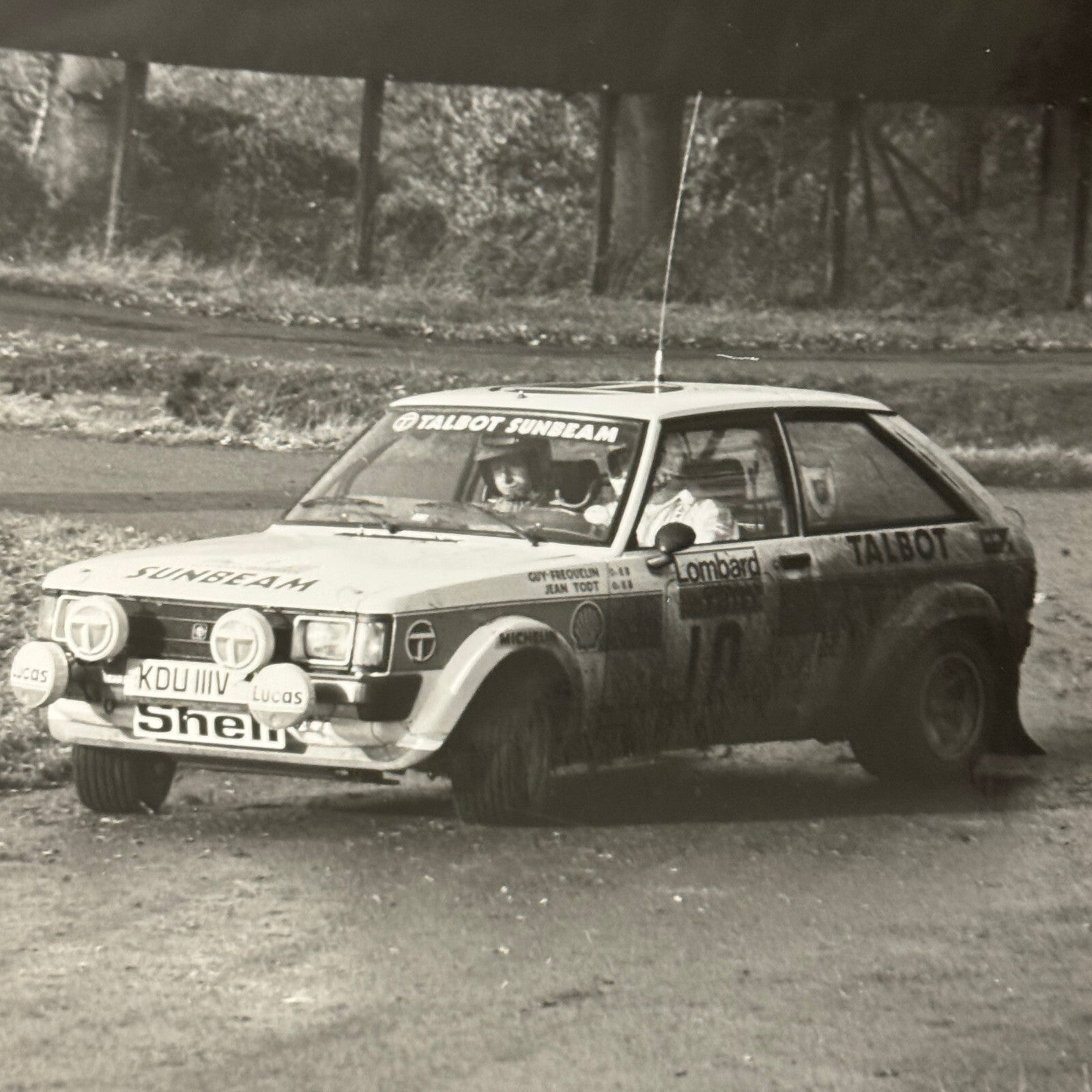 1980 RAC Rally Rallye Car Racing Photo Photograph Talbot Sunbeam Vintage Car
