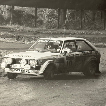 1980 RAC Rally Rallye Car Racing Photo Photograph Talbot Sunbeam Vintage Car