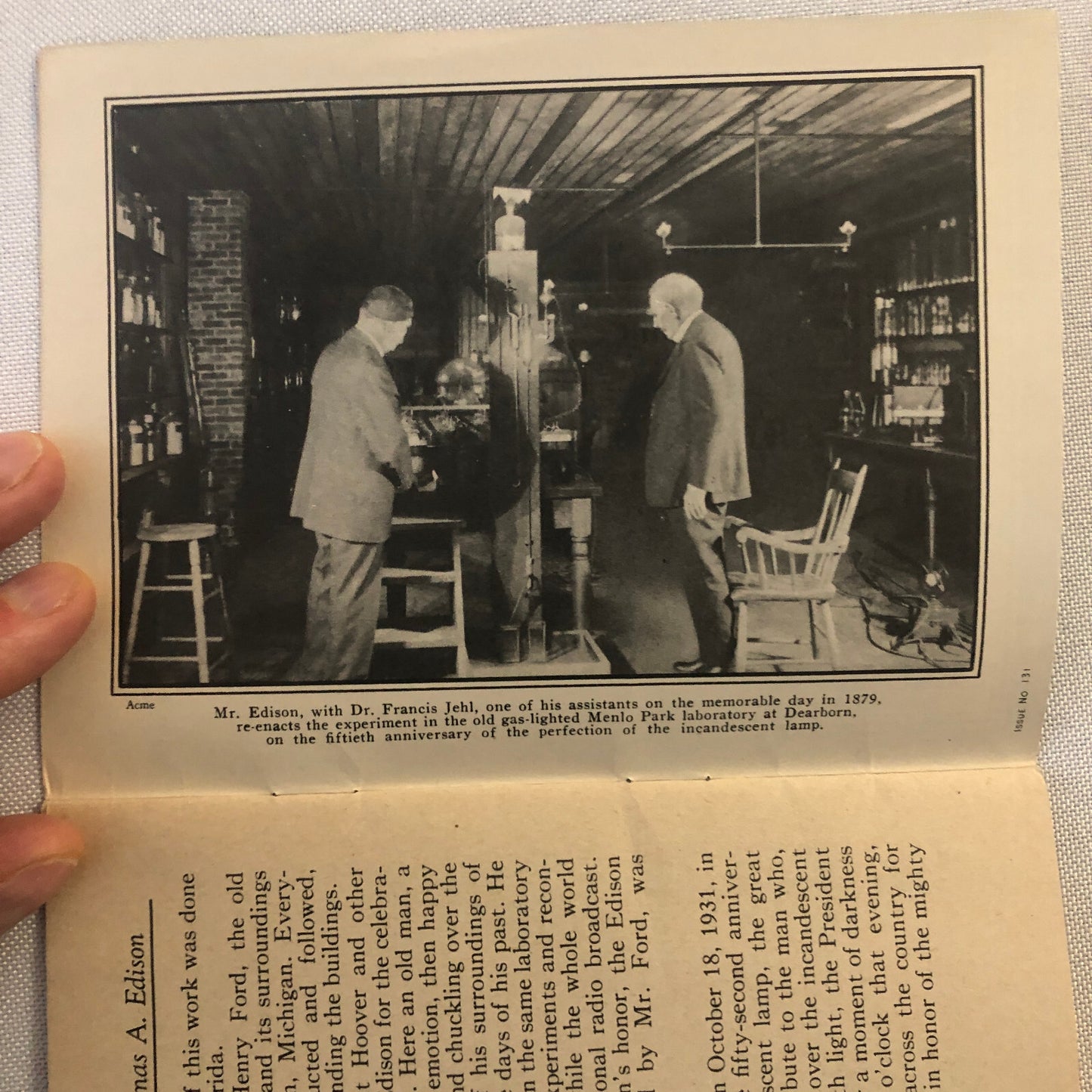 1932 John Hancock Life Insurance Company of Boston Thomas Edison Book