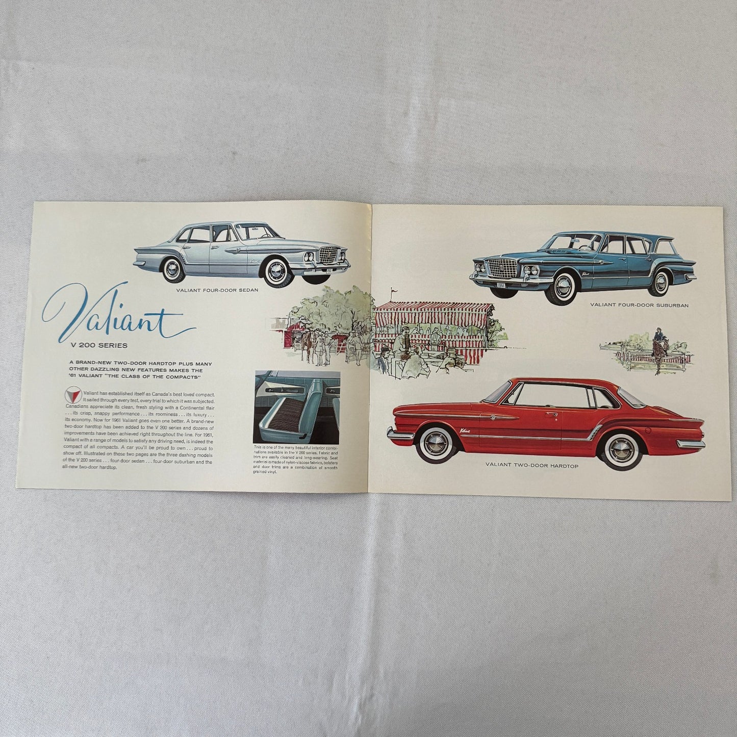 1961 Valiant By Chrysler Car Automobile Sales Brochure Catalog Advertising