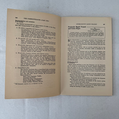 Commonwealth Club of California The Commonwealth Journal Railway Highway 1931