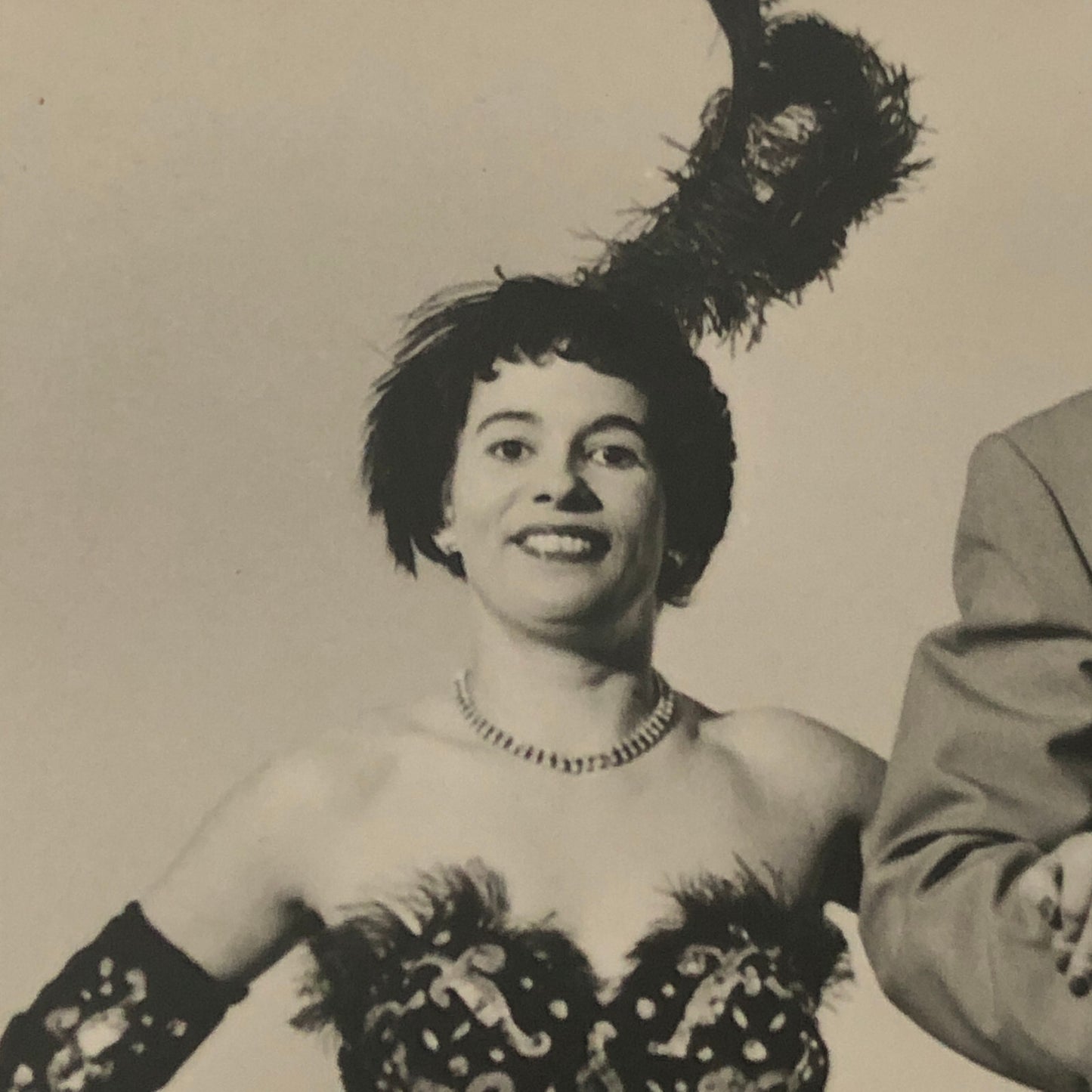 Circus Performers with Bicycle in Costume Vintage Photo Photograph