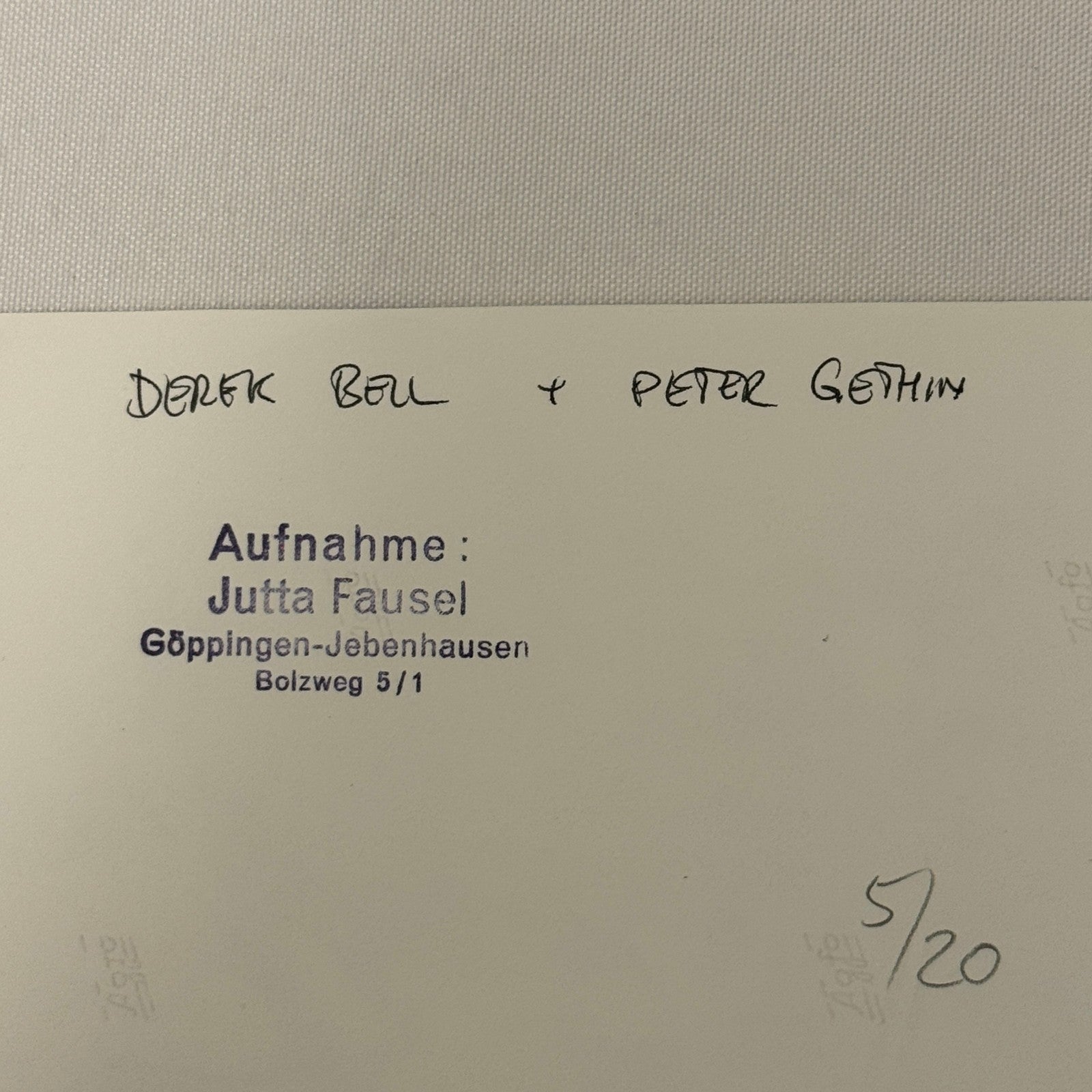 Vintage Racing Photo 1971 Thruxton F2 Race Derek Bell Peter Gethin Motorsport