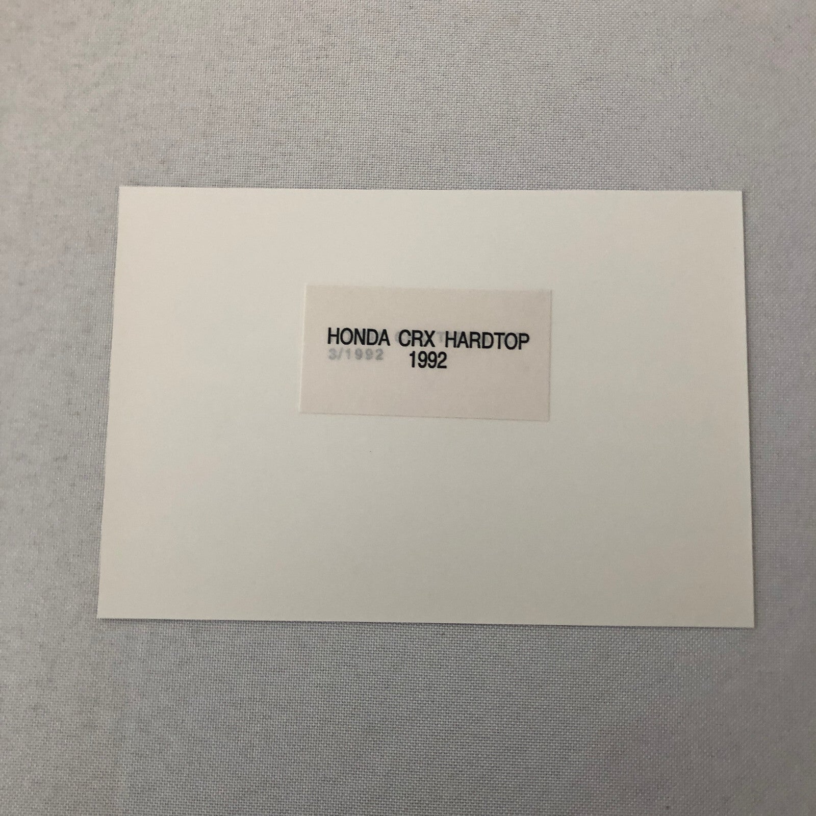 1992 Honda CRX Hardtop Car Factory Press Photo Photograph Honda Civic Del Sol