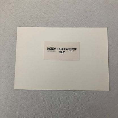 1992 Honda CRX Hardtop Car Factory Press Photo Photograph Honda Civic Del Sol