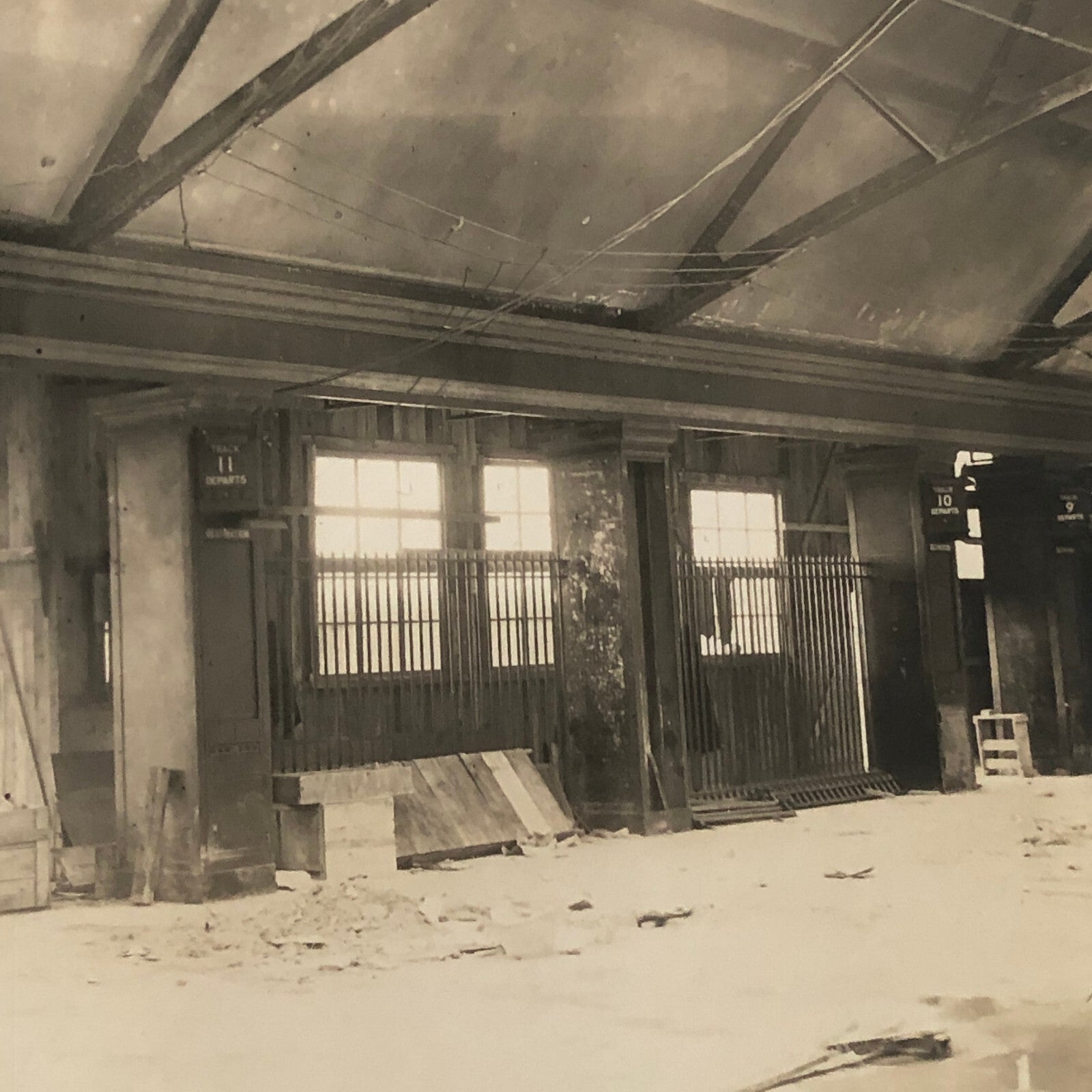 Vintage Montreal Industrial Building Interior Photo Photograph Print