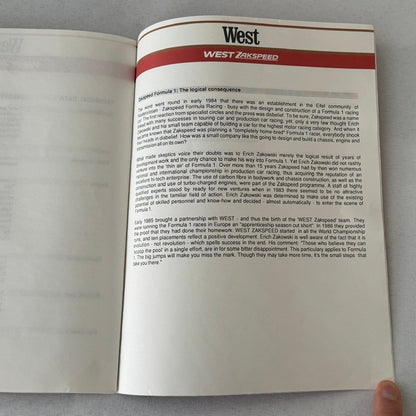 1987 West Zakspeed Racing Team Press Kit Photos Slides Martin Brundle
