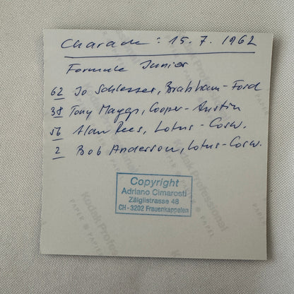 1962 Formula Junior Racing Photo Tony Maggs Alan Rees Bob Anderson Modern Print