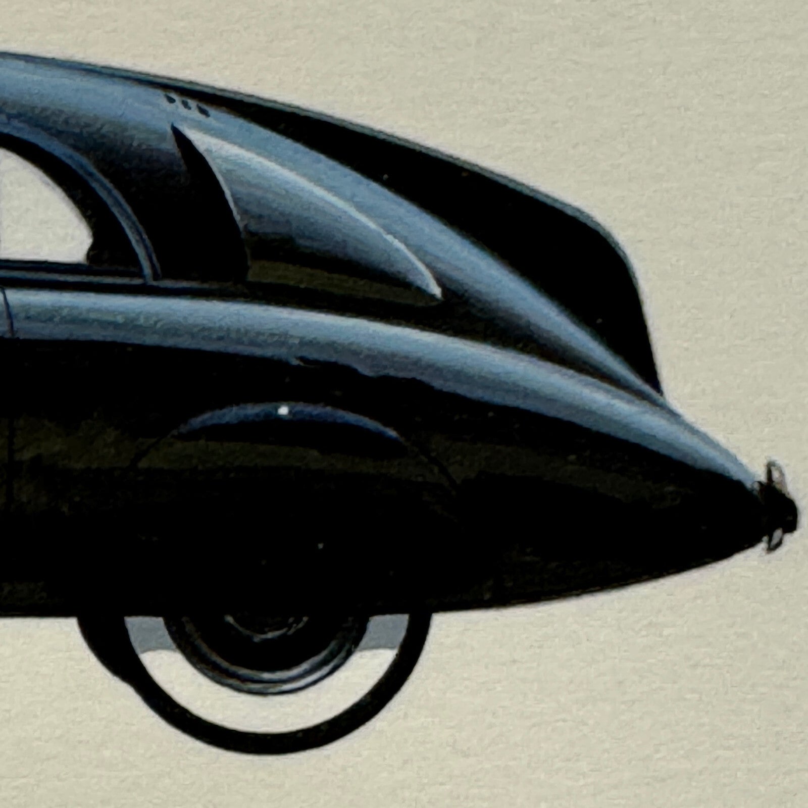 Tatra T77 Car Illustration Art Drawing Vintage Miniature Hand Drawn Robert Preis