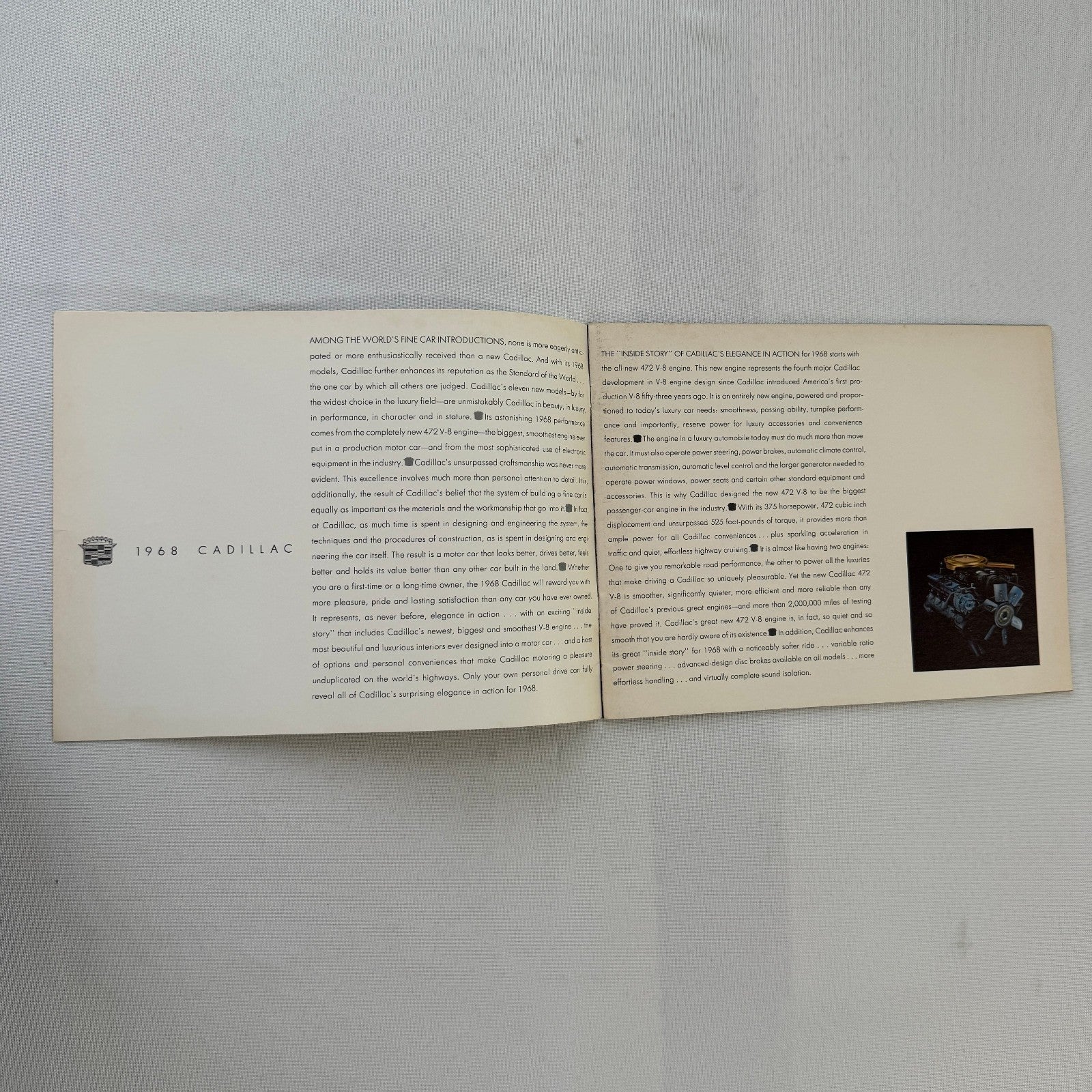 1968 Cadillac Car Sales Brochure Catalog Fleetwood Brougham Eldorado DeVille