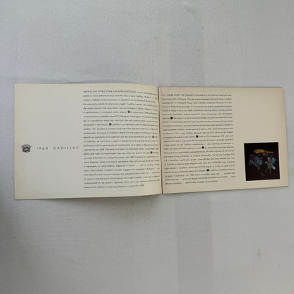 1968 Cadillac Car Sales Brochure Catalog Fleetwood Brougham Eldorado DeVille