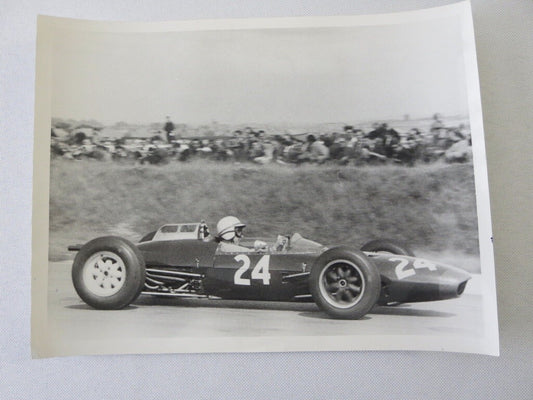 Vintage Photograph Photo Racing Driver John Surtees 1962 British Grand Prix Lola
