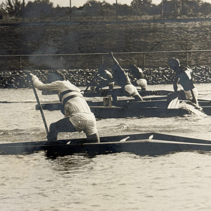 Rowing Boat Race Racing Canoe Photo Photograph Print