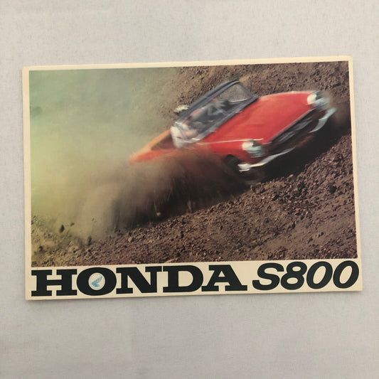 Vintage Honda S800 Car Sales Brochure Catalog GERMAN Text European Market