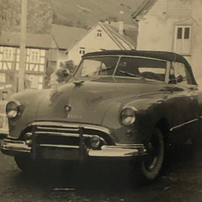 Vintage Car Automobile Photo Photograph Snapshot Lot of 2 Germany AL22SM2