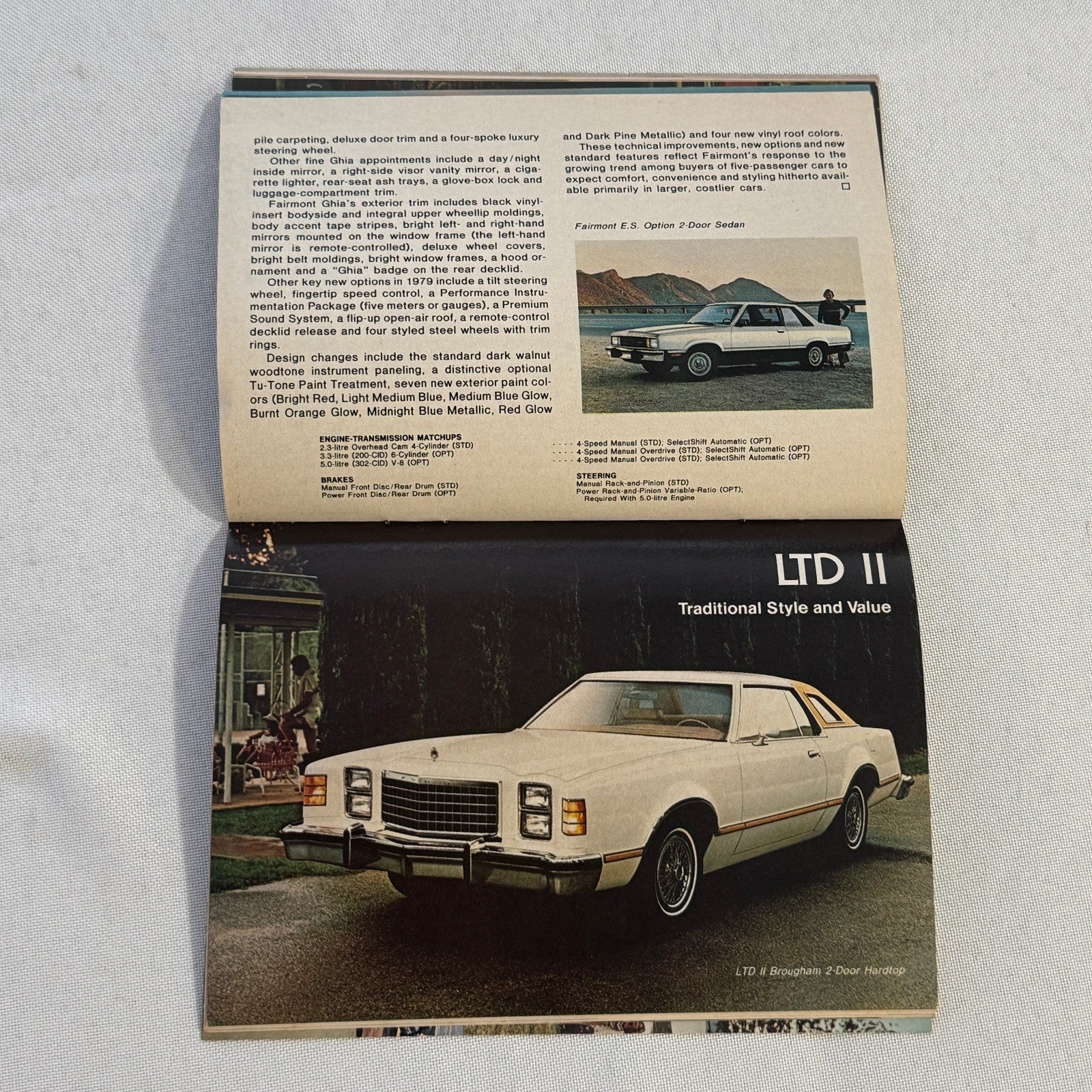 1979 Ford Car Brochure Magazine Ford Pinto LTD Thunderbird Mustang Granada