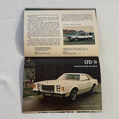 1979 Ford Car Brochure Magazine Ford Pinto LTD Thunderbird Mustang Granada
