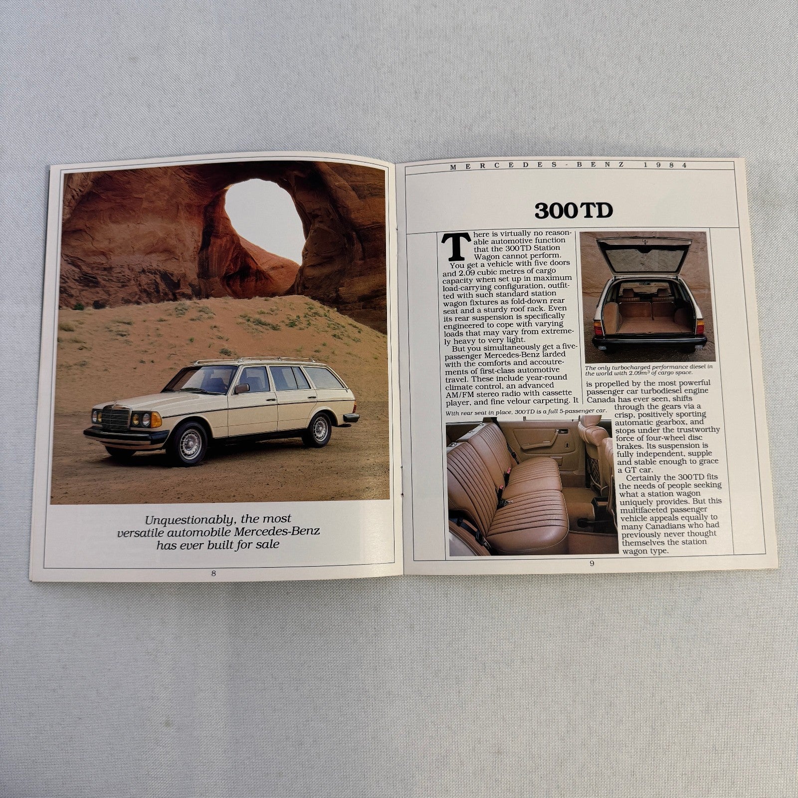 1984 Mercedes Benz Brochure Catalog 500SEC 380 SL 500 SEC SEL 380SE 300SD 300TD