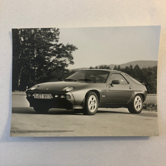 Vintage Porsche 928 S Factory Press Photo Photograph Print Werkfoto Porsche 928S
