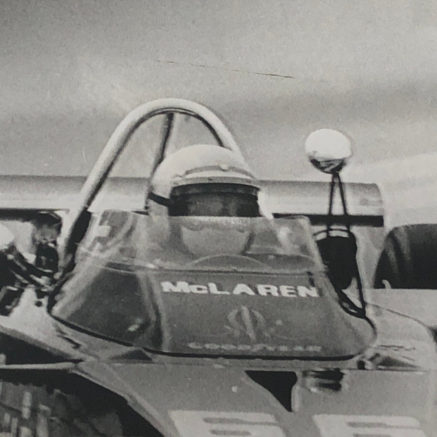 Vintage Indianapolis Indy Racing Car Photo 1971 McLaren Car Mark Donohue