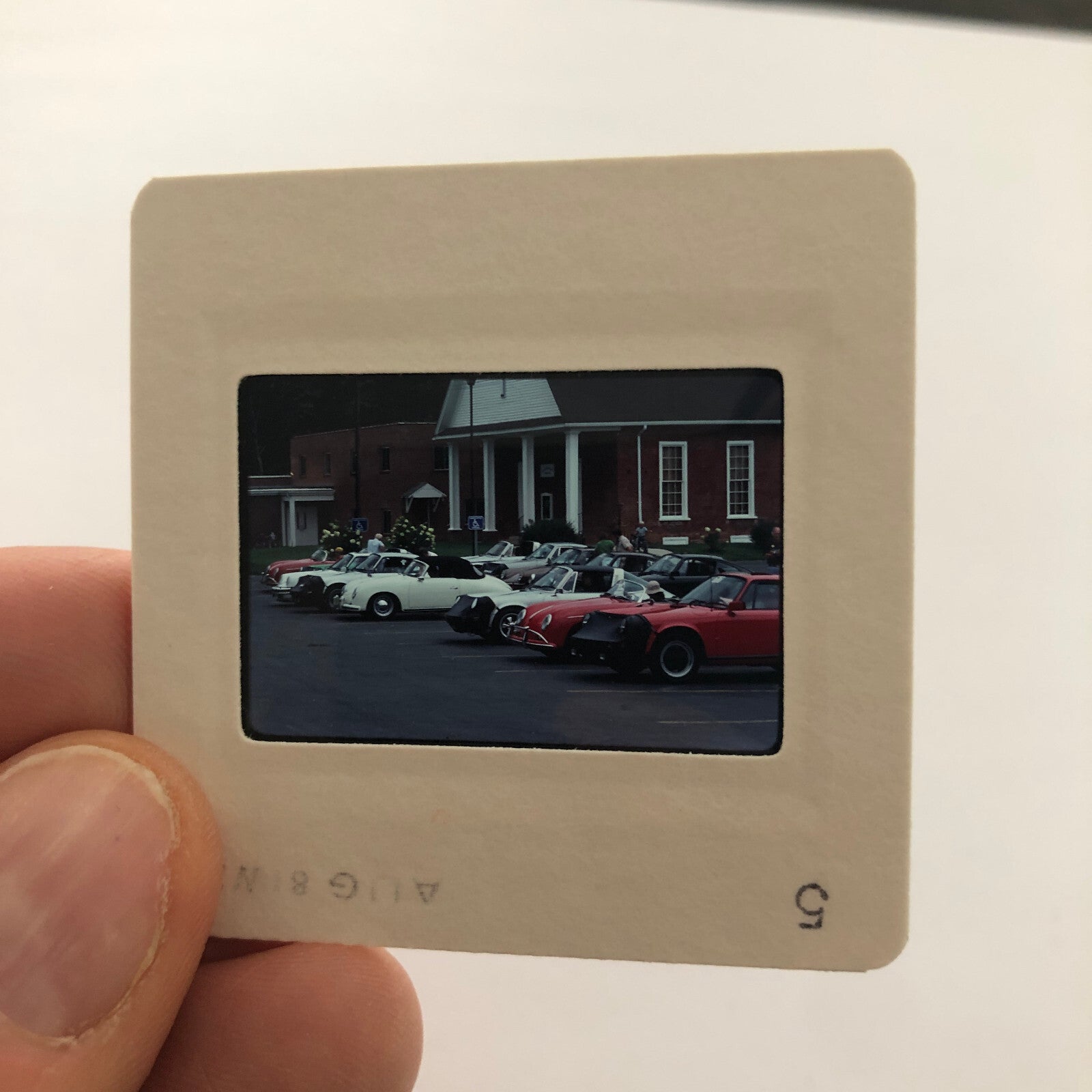 Porsche 911 356 Car Show 35mm Photo Slide Vintage 1981