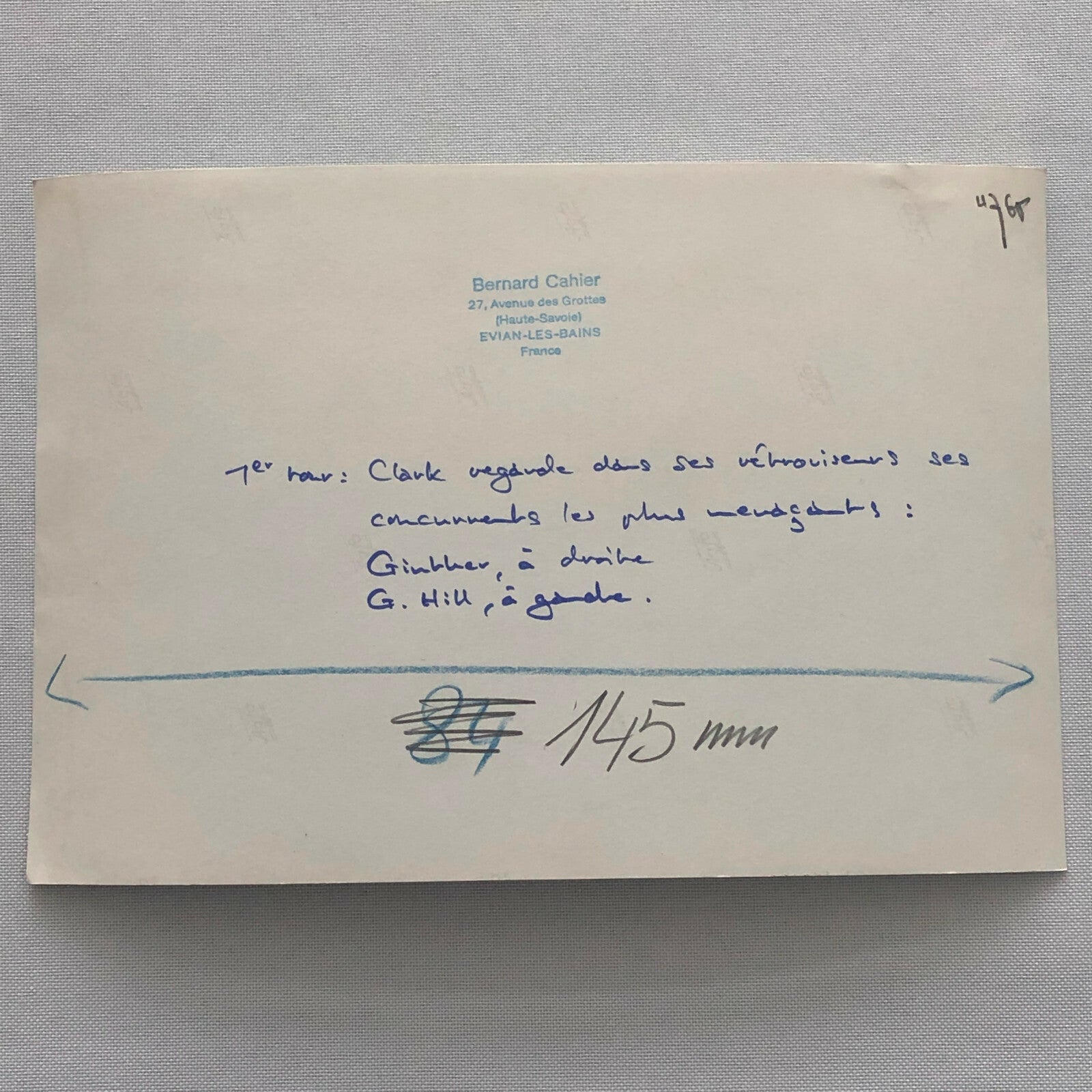 Vintage Grand Prix Car Racing Photo Photograph - Graham Hill Jim Clark + Cahier 