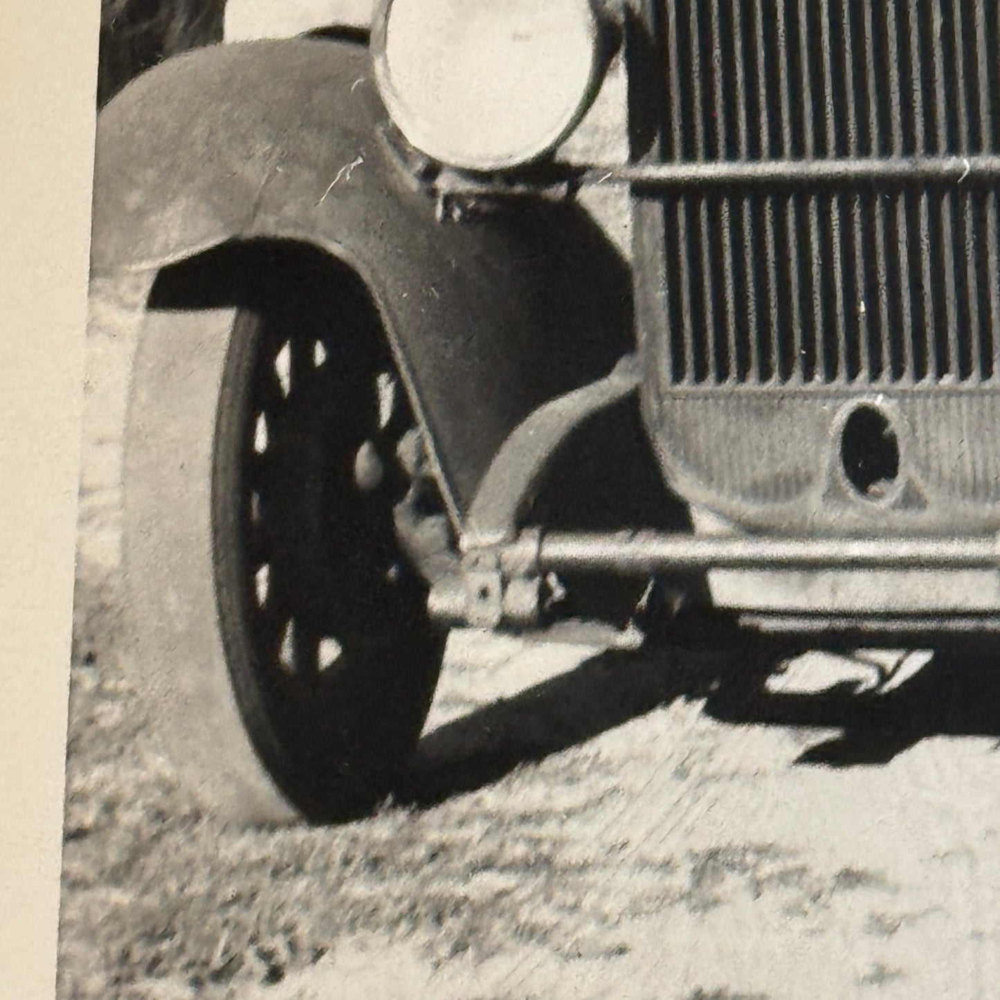 Vintage Car Photo Photograph Print Dog with Automobile Snapshot