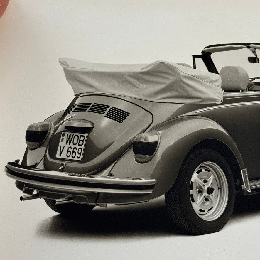 Vintage Volkswagen Beetle Convertible VW Bug Car Photo Photograph Cabriolet