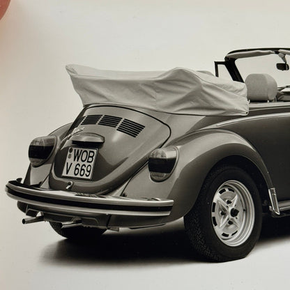 Vintage Volkswagen Beetle Convertible VW Bug Car Photo Photograph Cabriolet
