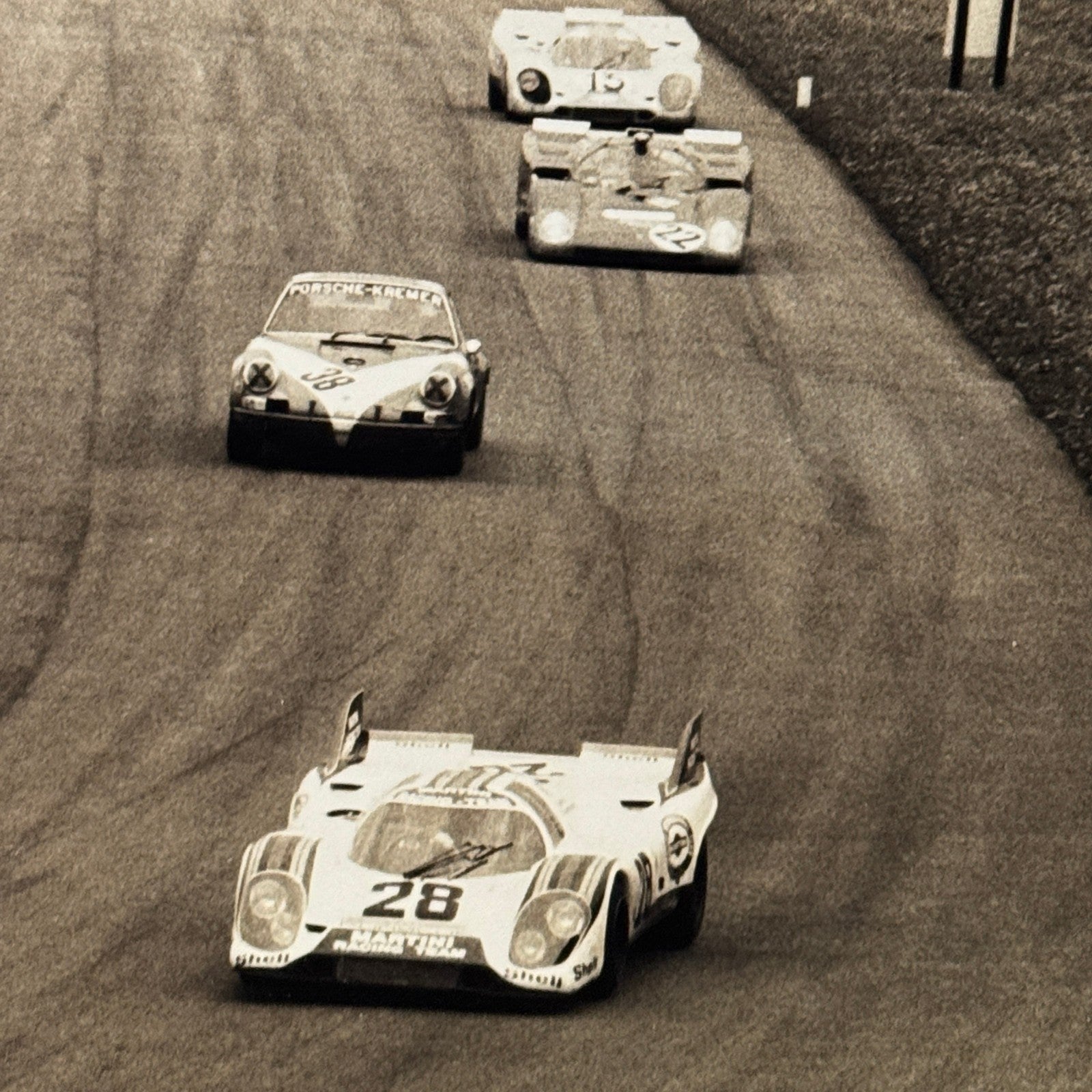 Vintage Racing Photo Lot Porsche Alfa Romeo Cars 1000 KM Race Modern Prints