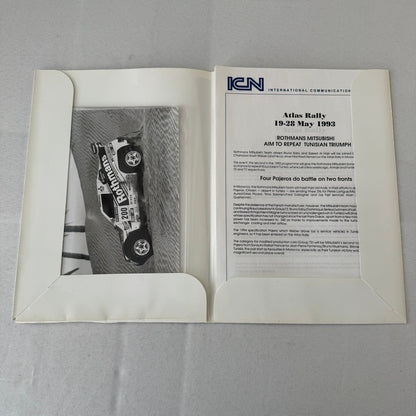 Rothmans Mitsubishi Pajero Rally Rallye Racing Press Kit 1993 Atlas Rally Photo