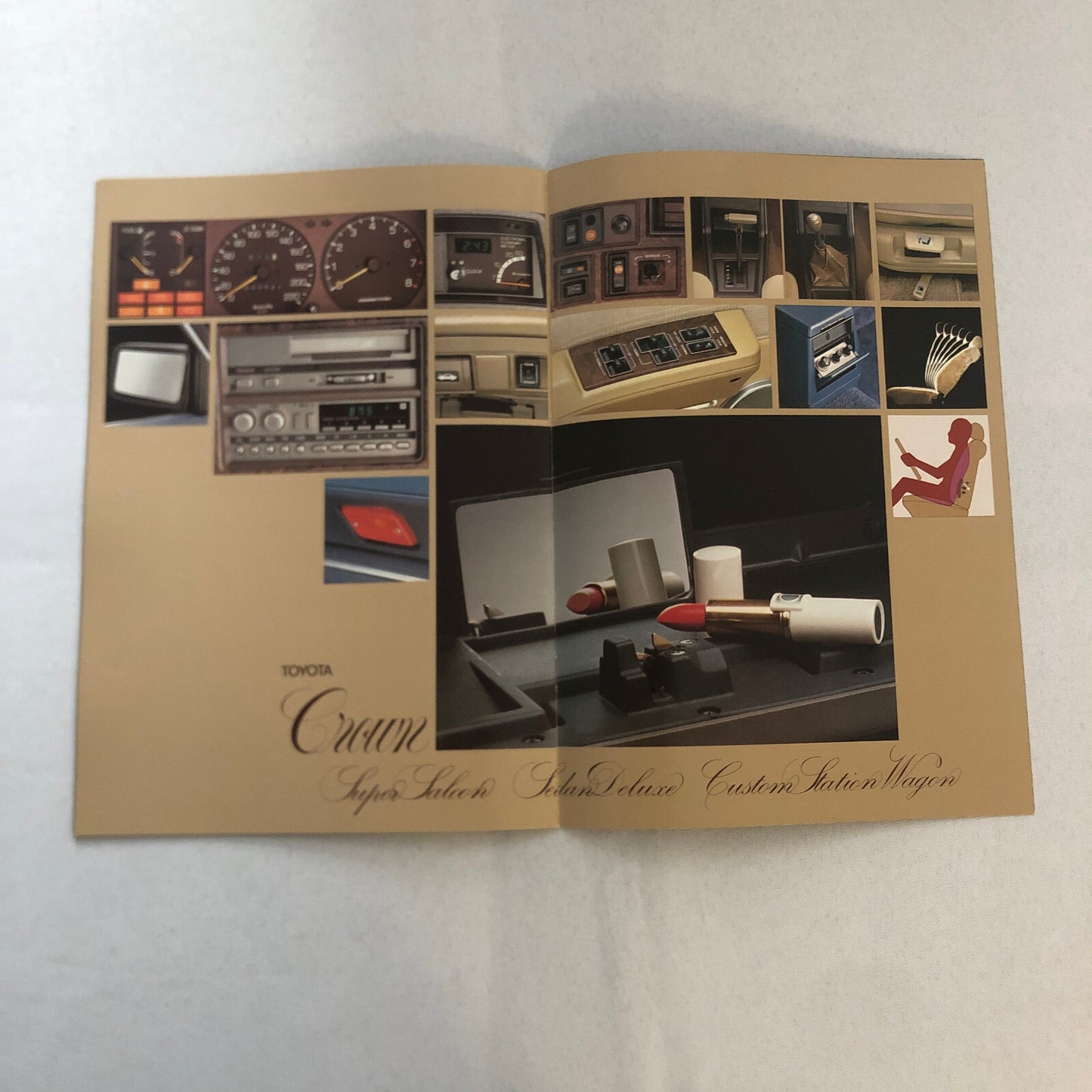 Toyota Crown 2800i Car Sales Brochure Catalog French Italian German European