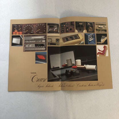 Toyota Crown 2800i Car Sales Brochure Catalog French Italian German European