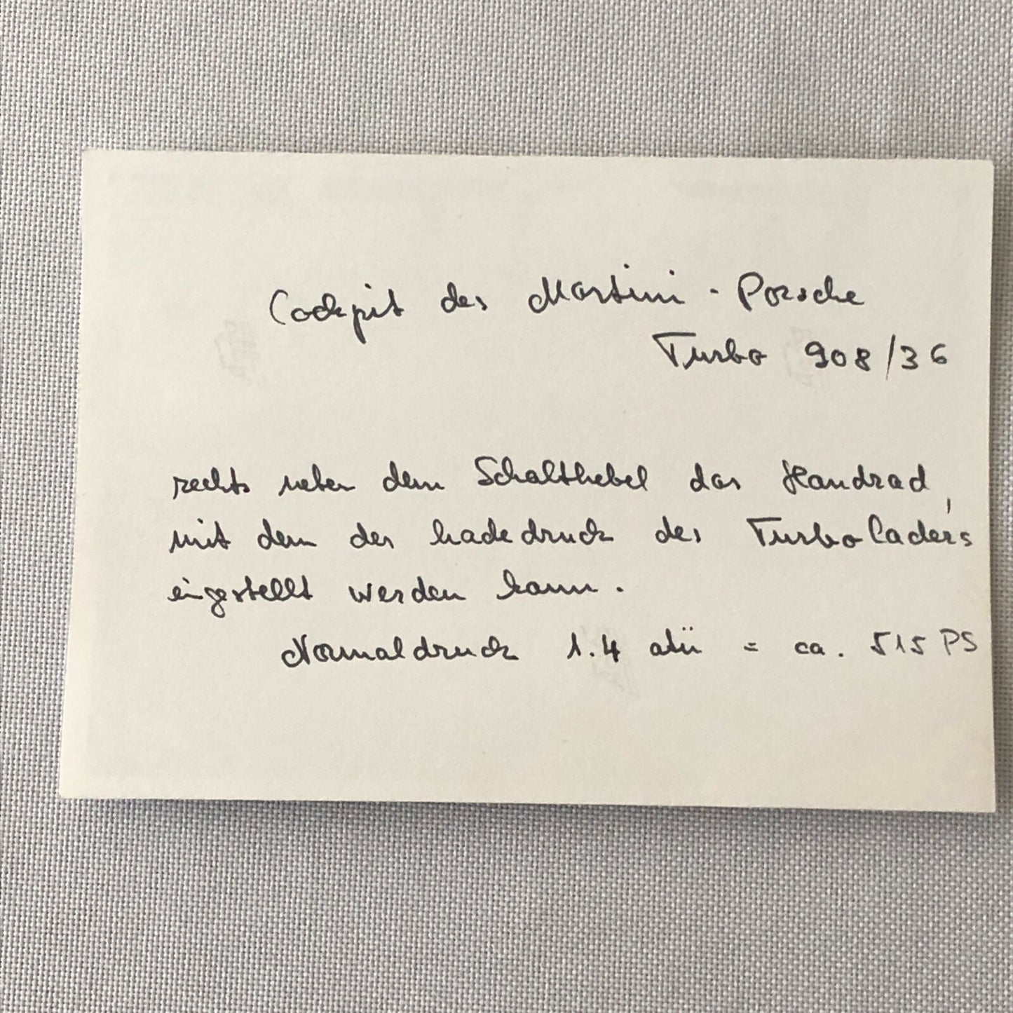 Vintage Racing Photo Photograph 1975 1000 KM de Mugello Race Porsche 908 Car