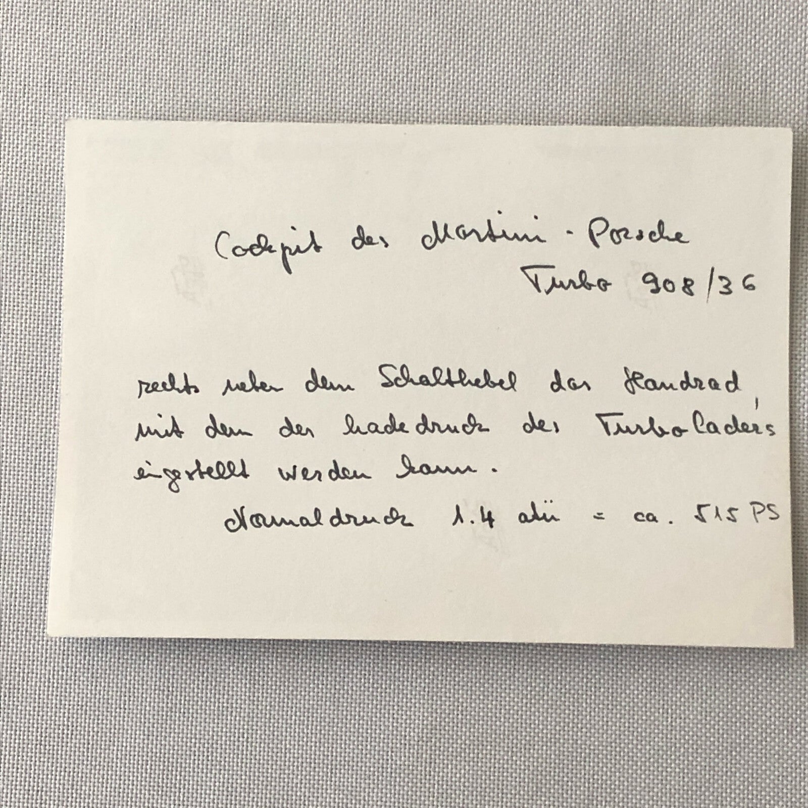 Vintage Racing Photo Photograph 1975 1000 KM de Mugello Race Porsche 908 Car