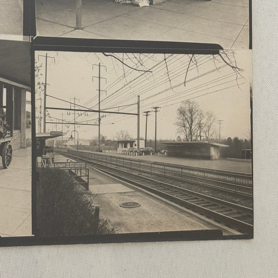 Vintage Pennsylvania Railroad Photo Contact Sheet Photograph Al Paul Lefton PRR