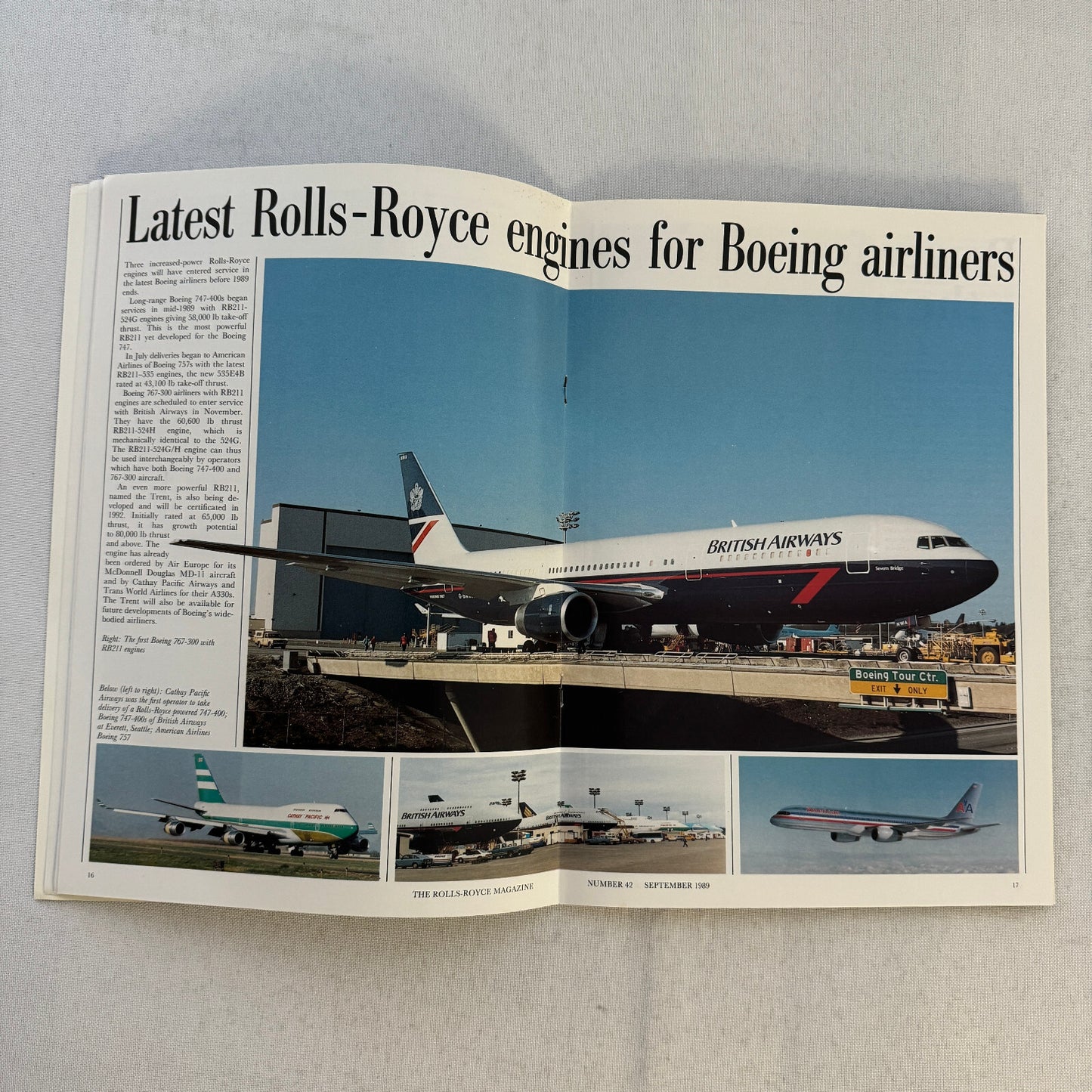 Rolls Royce Magazine Aircraft and Marine Engine Lot 6x 1989 - 1993