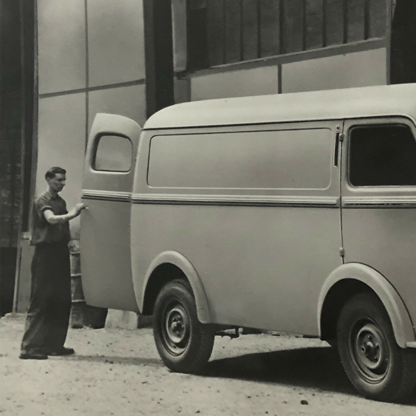 Vintage Peugeot D3A Fourgon Tole Truck Van Photo Photograph Print 