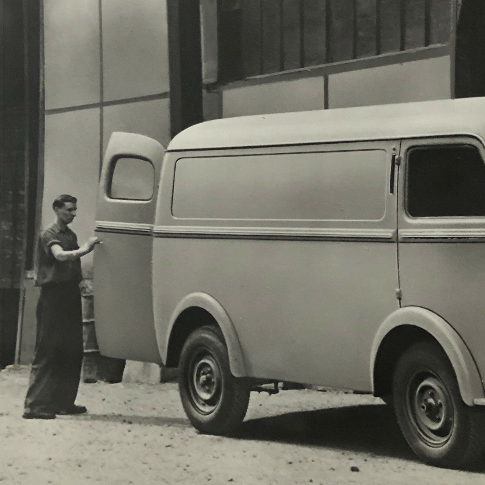 Vintage Peugeot D3A Fourgon Tole Truck Van Photo Photograph Print 