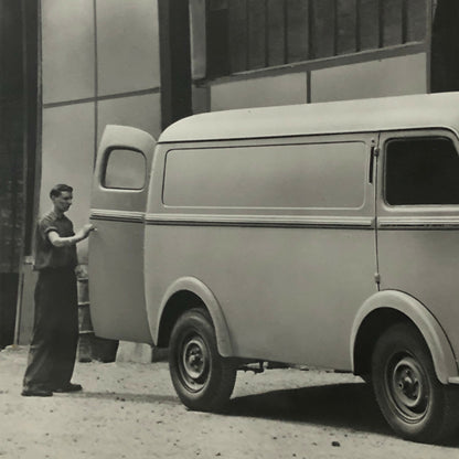 Vintage Peugeot D3A Fourgon Tole Truck Van Photo Photograph Print 