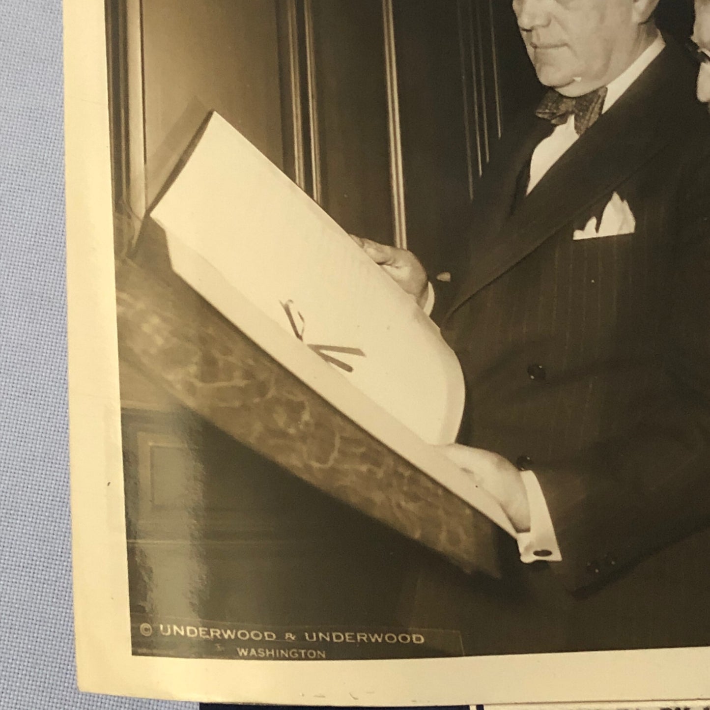 Press Photo Photograph President Roosevelt Birthday Resolution Senators 1934