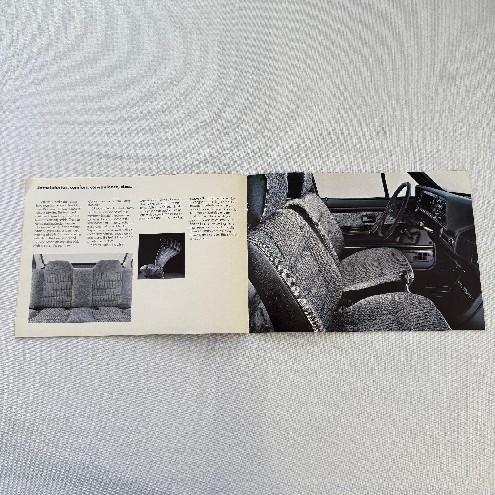 1984 Volkswagen VW Jetta Car Sales Brochure Advertising Catalog Canadian