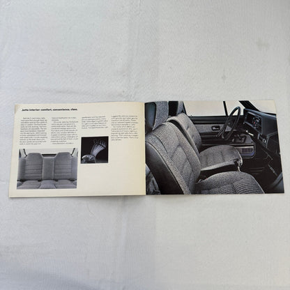 1984 Volkswagen VW Jetta Car Sales Brochure Advertising Catalog Canadian